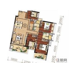 【8座08户型】4室2厅2卫1厨2阳台