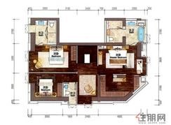 【J户型152㎡】4室2厅4卫1厨2阳台