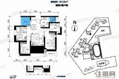 【3栋A户型118㎡】3室2厅2卫1厨2阳台