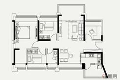 【4室2厅1厨1卫】4室2厅1卫1厨2阳台