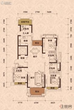 【户型图】4室2厅3卫1厨