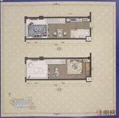 【C1户型】2室1厅1卫1厨1阳台