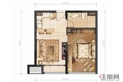 【B户型】1室1厅1卫1厨