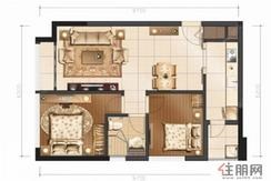 【C户型】2室1厅1卫1厨1阳台