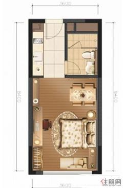 【A户型】1室1厅1卫1厨