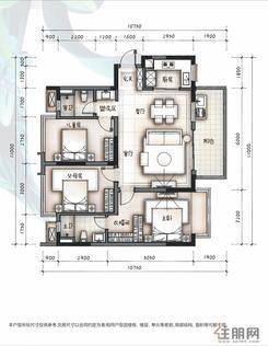【G户型】3室2厅2卫1厨1阳台