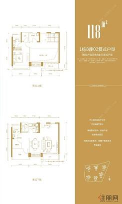 【1栋B座02复式户型】