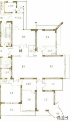 【户型1】4室2厅5卫1厨2阳台