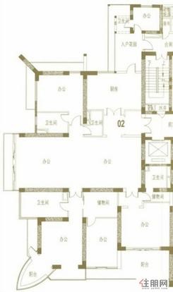 【户型2】4室2厅5卫1厨2阳台