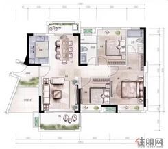 【户型图】3室2厅2卫1厨