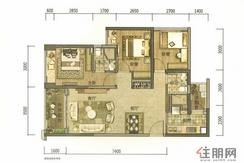 【B座01/02单元03户型】3室2厅2卫1厨2阳台