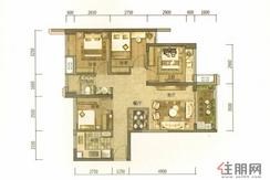 【B座01/02单元06户型】4室2厅1卫1厨1阳台