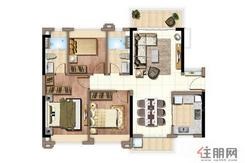 【10、11#楼户型（建面103㎡的3房）】3室2厅2卫1厨1阳台