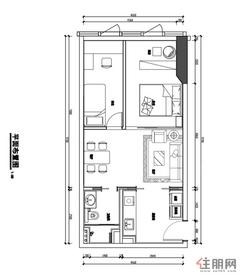 【户型1】2室2厅1卫1厨