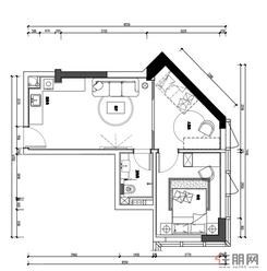 【户型3】2室1厅1卫1厨
