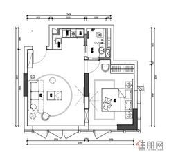 【户型4】1室1厅1卫1厨