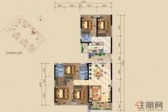 【1座B单元02户型5房】4室2厅2卫1厨1阳台