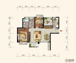 【3室2厅1厨2卫】3室2厅2卫1厨2阳台