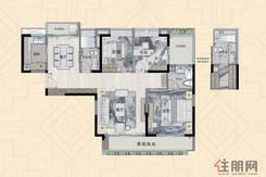【信达金茂广场C1户型】3室2厅2卫1厨3阳台