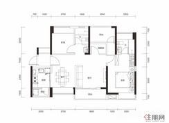 【3室2厅2卫B1-C1户型】3室2厅2卫1厨3阳台