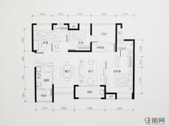 【户型图】3室2厅2卫1厨3阳台