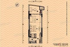 【A2户型】1室1厅1卫1厨1阳台