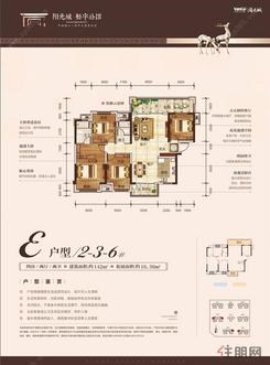 【2-3-6#E户型】4室2厅2卫1厨2阳台