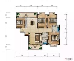 【建筑面积：135.36-135.69㎡】4室2厅2卫1厨3阳台
