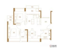【户型图】2室2厅1卫1厨2阳台