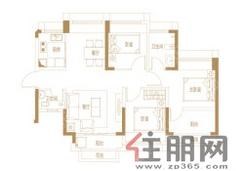 【户型图】3室2厅2卫1厨2阳台