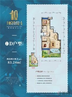 【5#6#D户型】2室2厅2卫1厨1阳台