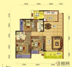 【三房两厅两卫】3室2厅2卫1厨2阳台