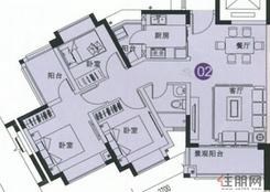 【户型图】3室2厅1卫1厨