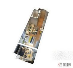 【37㎡商业平层户型】1室1厅1卫1厨1阳台