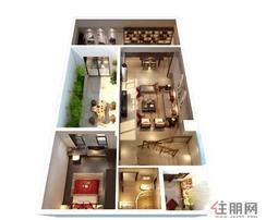 【93㎡半山温泉别墅户型（1）】4室3厅4卫1厨1阳台