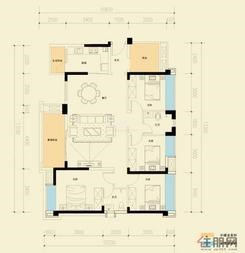 【户型图】4室2厅2卫1厨