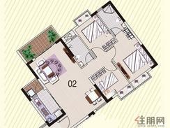 【23栋标准层02户型】3室2厅2卫1厨1阳台