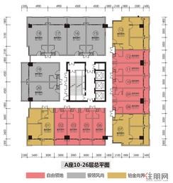 【A座10-26层总平图】