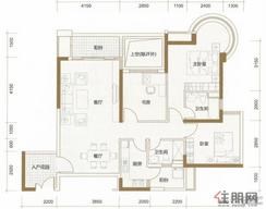 【户型图】3室2厅2卫1厨
