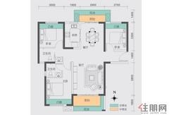【12/14栋02户型】3室2厅2卫1厨2阳台
