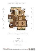 D户型四室两厅两卫（仅供参考效果图）