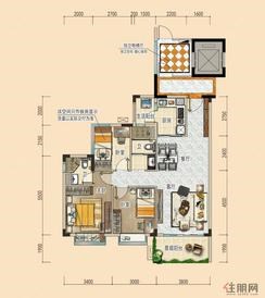 【翰林A】3室2厅2卫1厨2阳台