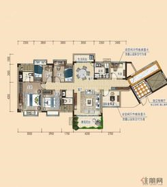 【悦湖B】4室2厅2卫2厨2阳台