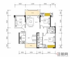 【户型图】3室2厅2卫1厨