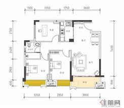 【户型图】3室2厅1卫1厨