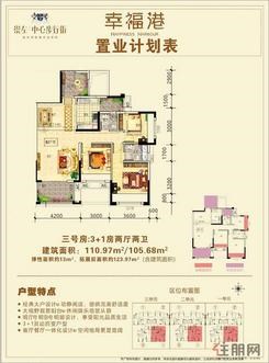 【幸福港三号房B2户型】4室2厅2卫1厨3阳台