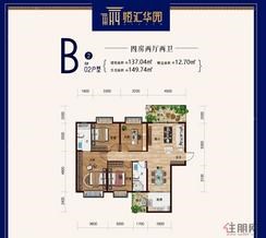 【高层户型B2-01】4室2厅2卫1厨2阳台