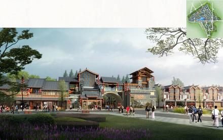 百朋莲花小镇效果图