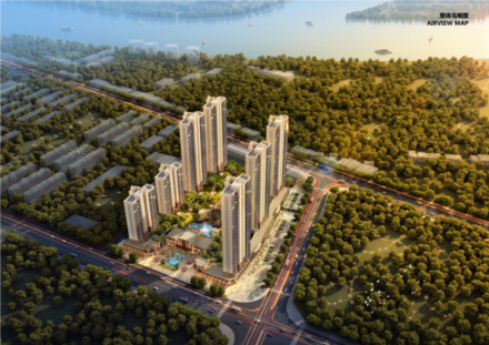 山湖海上城效果图