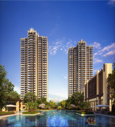 山湖海上城效果图